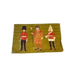 Vintage Pure Linen Tea Towl Ulster Queens Guards 4794 31" x 20"